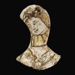 Medieval painted window glass